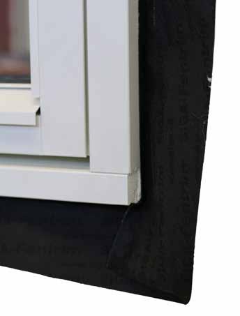 VINDSPERRE PÅMONTERT FRA FABRIKK Uldal vinduer og dører kan leveres med påmontert