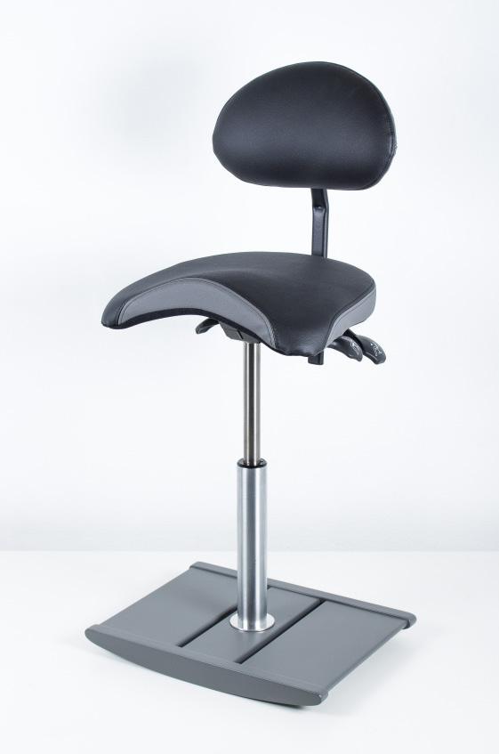 Kombinasjonen av setet fra balans og stolens unike fot, plasserer kropp og