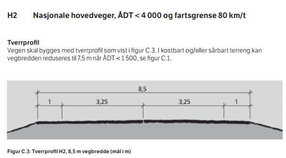 Kirkenes Norhavn AS Vegbredde/vegkurvatur Vegbredde/vegkurvatur: En vegs bredde og kurvatur fastlegges av Statens vegvesenet på bakgrunn av gjeldende vegnormaler og ut fra den trafikk som vegen er