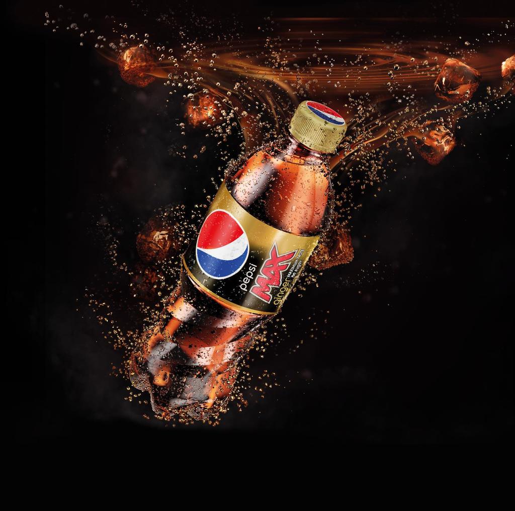 NYHET! Pepsi Max Ginger 0,5L MAXIMUM TASTE NO SUGAR Historie Pepsi ble grunnlagt 1898 av farmasøyten Caleb Bradham.