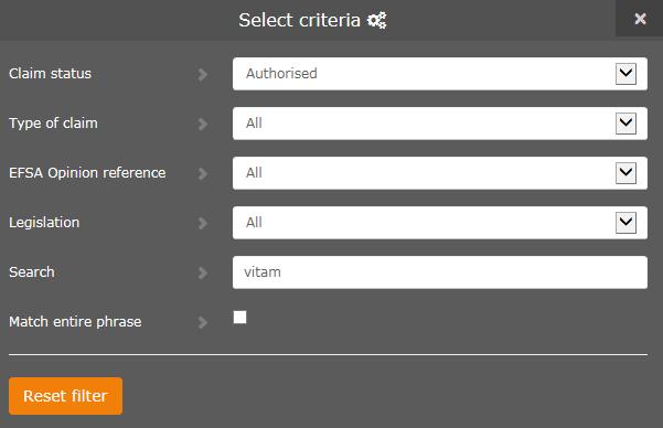 5.4 Slik finner dere ut om en påstand er godkjent EU-kommisjonen informerer om godkjente og avslåtte helsepåstander på en egen nettside: EU-kommisjonens fellesskapsregister for godkjente og avslåtte