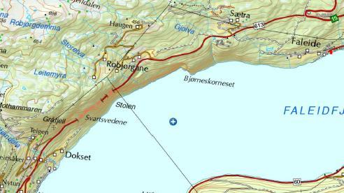 kommune Tunnel 1,2 km Veg i dagen