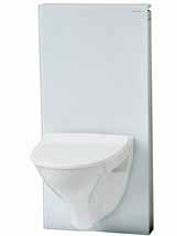 Toalettskål VVS BAD Vegghengt toalett, hvit SevenD veggskål med hardsete Sisterne Geberit Monolith hvit B/H/D: