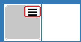 For å programere en knapp, trykk på knappen. Den blir grå. For å programere knappen trykk på de tre små linjene.