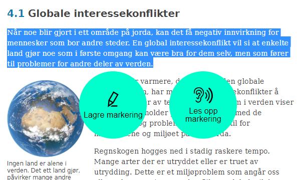 Lytt til boka 1. De aller fleste bøkene har innlest lyd/tekst. Den finner du under innholdsikonet.