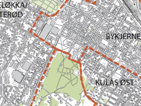 Utsnitt av gjeldende sentrumsplan som er under revisjon. Illustrasjonen t.h. viser byens inndeling i tillatte høyder. (Kilde: Sarpsborg kommune) Sentrumsplanen beskriver Bykjernen som følger: St.