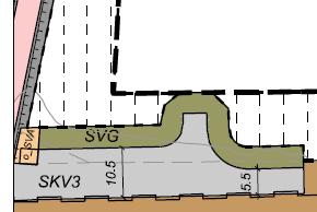 SKV2 nordøst for Vintergata Veiarealet