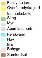 Området grenser i nord til landbruksareal og til myrareal i