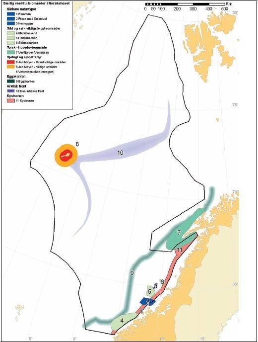 4 Områdebeskrivelse Naturressurser og miljøforhold innenfor influensområdet til Luva er utførlig beskrevet i regional konsekvensutredning for Norskehavet (RKU Norskehavet 2003) og i helhetlig