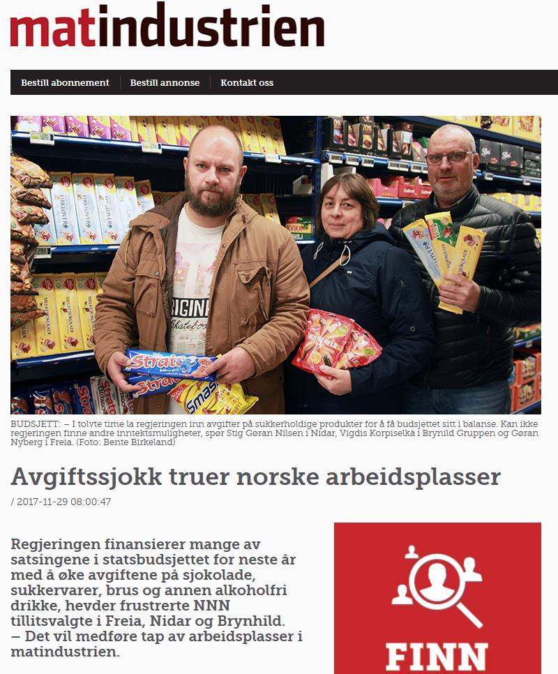 Avgifter Sjokolade- og sukkervareavgift økes med 83% Fire bedrifter må betale over en