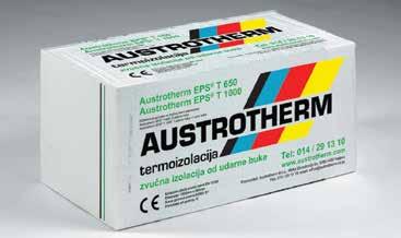 Austrotherm EPS T Austrotherm EPS T650 / T1000 Buka danas predstavlja veliki problem životne sredine.