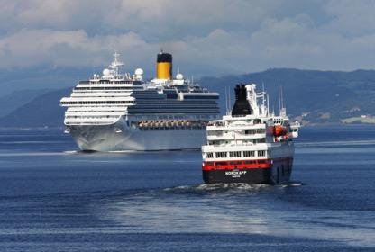 Cruise og Hurtigruta I år er det forventet 90 cruiseanløp til Trondheim som utgjør 170 000 passasjerer. Av disse er det fire skip som kommer hit for første gang.