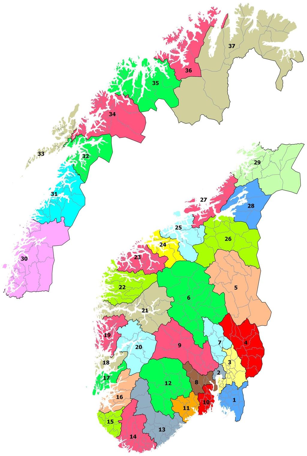 2. Lokalregioner med