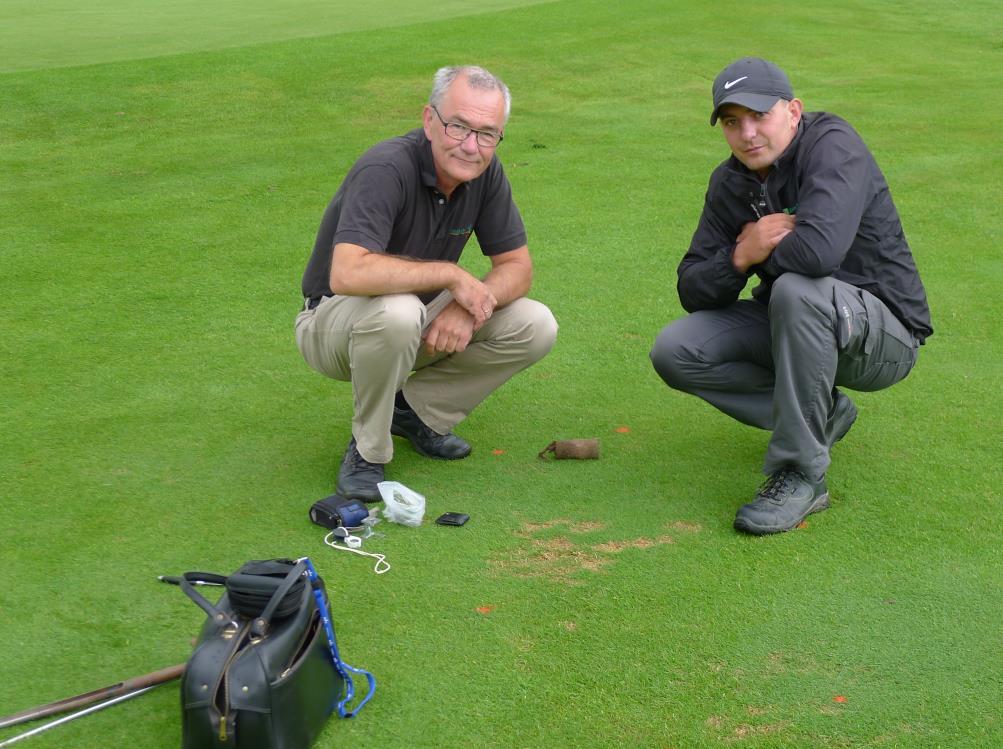 Myntflekk på fairway i Losby GK Norway, 14 July