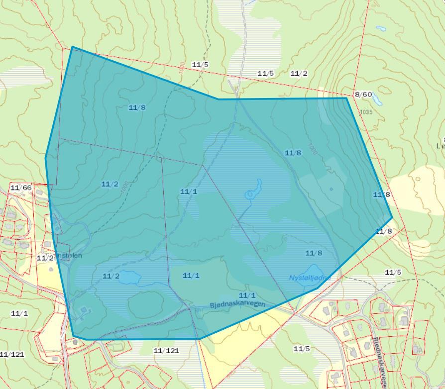 24 Tjern Bekk/drensgrøft Figur 18. Tilnærmet avgrensing for nedbørfeltet for planområdet.