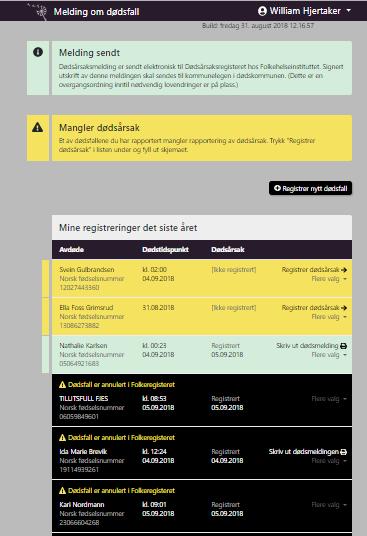 Skriv ut meldingen og signer denne Send til kommunelege og skann i EPJ 4 1 3 1. Du får kvittering på at melding er sendt 2. Skriv ut meldingen og signer denne 3.