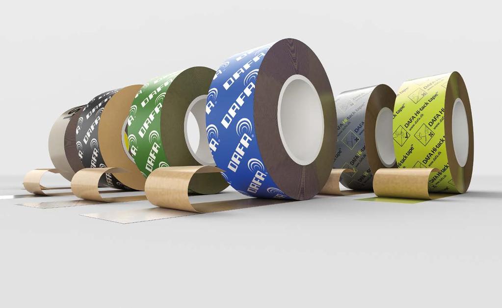 tape som holder DAFA leverer mange typer tape til tetningsoppgaver i forbindelse med profesjonell byggevirksomhet.