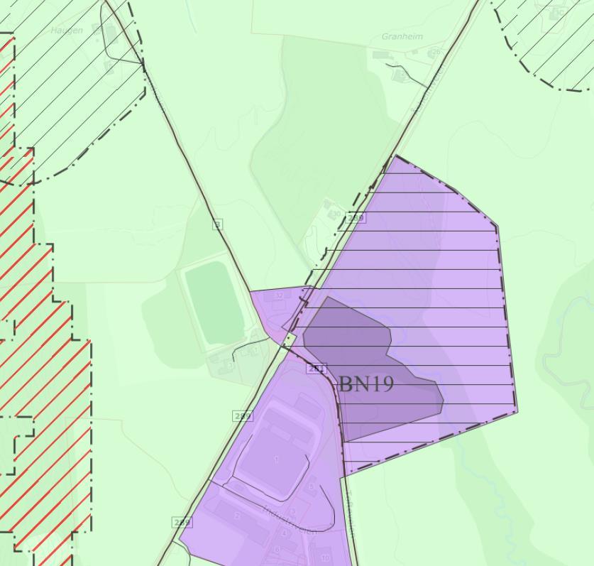 1 Planstatus 1.1 Kommuneplan Gjeldende kommuneplan har areaformål landbruk-, natur- og friluftsområde (LNF). 1.2 Reguleringsplaner Det er ingen reguleringsplaner som gjelder begge områdene.