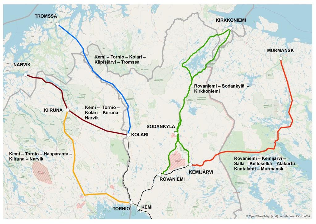 Arctic Ocean Railway (Rovaniemi-Kirkenes)