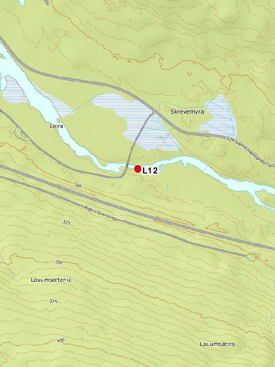 Leira Skrevemyra (L12) Foto: Leif Simonsen Fakta om vannforekomst og vannlokaliteter Vannlokalitet navn (akronym) og kode: