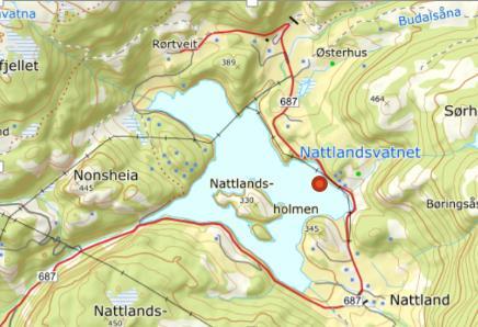 3 Storavatn (Tysvær kommune) Storavatnet er et vann som består av flere bassenger (Figur 3). Storavatnet er bassenget med størst landbruksareal omkring.