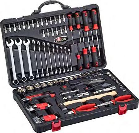 mm, Torx-piper, skraller, forlengere, unbrakonøkler,