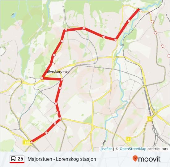 Retning: Majorstuen 46 stopp VIS LINJERUTETABELL Postterminalen 163, Oslo Karihaugen Folkvangveien Folkvangveien 2B, Oslo Furuset T Trygve Lies plass, Oslo 25 buss Rutetabell Majorstuen Rutetidtabell