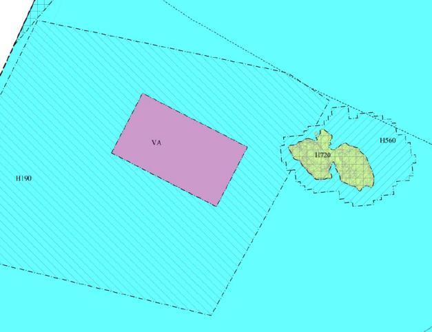 Saken er ellers beskrevet i sak 21/18 fra kommuneplanutvalget 19.4.18, vedlagt planbeskrivelsen. Dagens formål: ingen Nytt formål: Akvakultur Størrelse: 350 dekar Nåværende plan Planforslag Ingen 3.7.