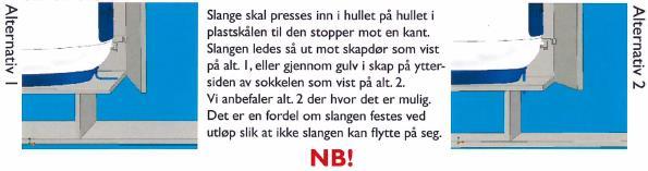 3.4 AVSTAND TIL OMGIVELSER Berederen må ha en avstand på minimum 50 cm foran koblingsboks til vegg. Monter berederen slik at det er lett å komme til ved eventuelle servicearbeider senere. 3.