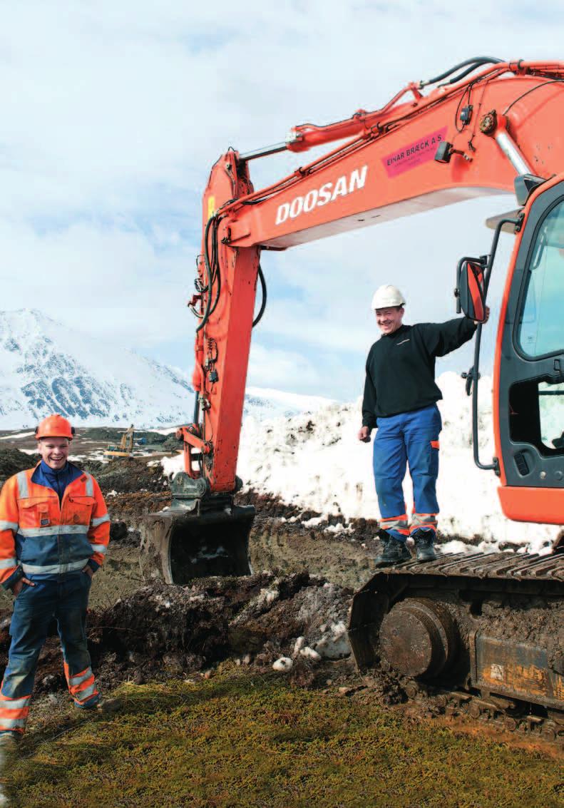 SAMFUNNSREGNSKAP 2010 GODT RUSTET FOR FRAMTIDEN Utbyggingen av Fakken vindpark har gitt den Tromsø-baserte entreprenøren Einar Bræck AS ny giv.