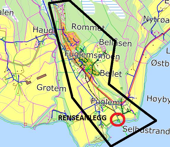 Vedlegg 1: GRUNNLAG FOR DIMENSJONERING Side 3 1. Beskrivelse av avløpssonen.