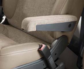 Derfor bruker Dethleffs Fiat Captain chair-pilotseter med fremragende ergonomiske produktegenskaper som standardutstyr på T- og A-modeller: ª ª