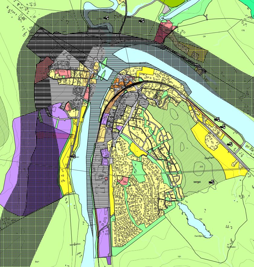 Kommuneplaner er ofte vanskelig å tyde Eksempel på høringsinnspill : I noen områder er kartet vanskelig lesbart; med en sammenblanding av planer med forskjellig status.