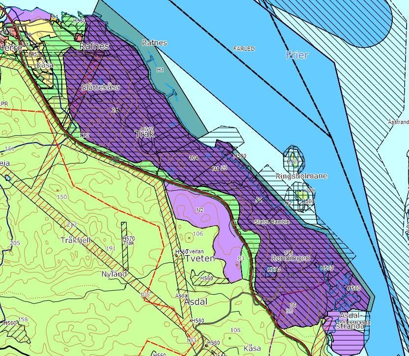 2.3. Overordna planer og rammer Tabell 2-3 Overordna planer og rammer Plan Merknad ATP-Grenland Kommuneplanens arealdel PlanID 257, vedtatt 18.06.