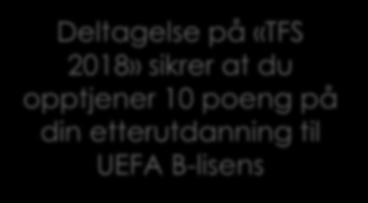 lunch 500,- pr.pers. Overnatting Enkeltrom: 835,- Dobbeltrom: 935,- Påmelding innen 1. november: https://fotball.formstack.