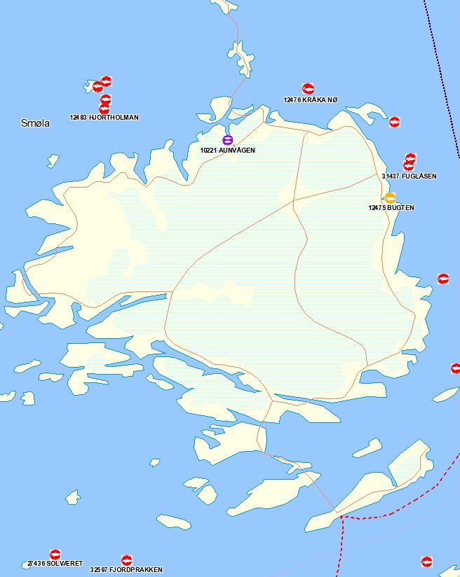 MTB Andholmen 1 3 120 Andholmen 2 2 340 Bremnessvaet 5 460 Brettingen 5 460 Fjordprakken 3 120 Fuglåsen 3 120 Hjortholman 4 680