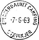 GULLBERGAUNET CAMPING GULDBERGAUNET CAMPING -, midlertidig brevhus, var i virksomhet i tiden 15.06. 15.08.1963. Samme (brevhus I) med sesong i tiden 01.06. 31.08.1964.
