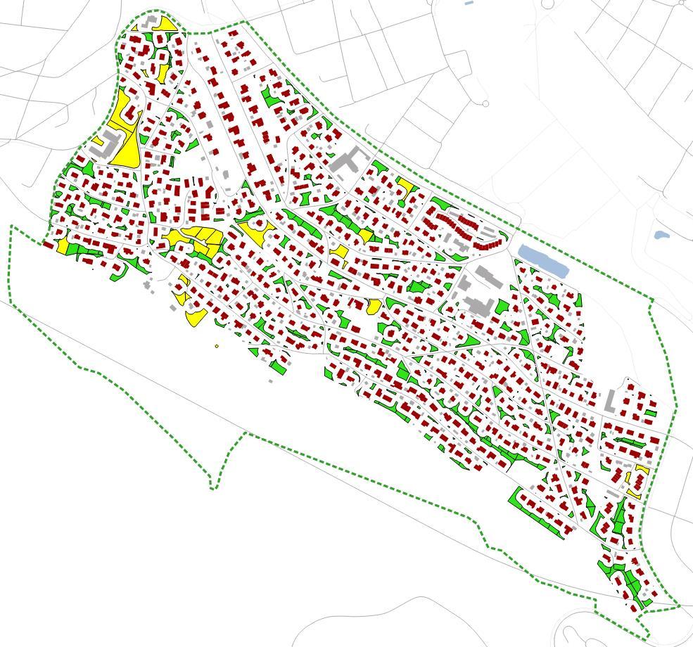 Eksempelområde Danvik/Strøm terrassene Teoretisk arealreserve etter KPA Arealreserve Beskrivelse Sum areal