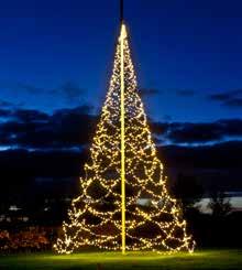 Belysningen illustrerer et imponerende juletre. Velg størrelse som passer til din flaggstang. For de som ikke har flaggstang anbefales 693002.