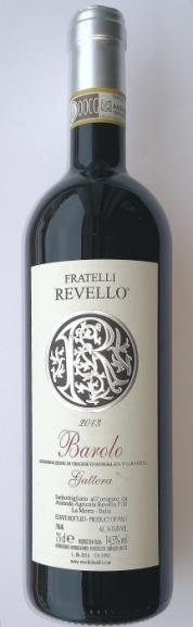 lasso Barolo DOCG 2011 Fratelli Revello Barolo, «Kongenes vin og vinens konge», fra samme produsent Duft av plomme og morell med smak av kirsebær og tobakk. Lang avslutning.