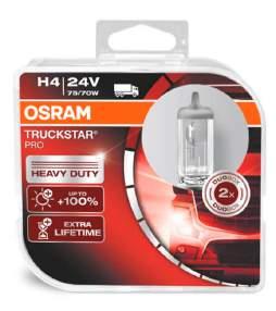 BIL- OG MASKINBELYSNING 79 Pærer - Hovedlyspærer Truckstar 6496TSP-HCB 6425TSP-HCB OSRAM H4 24 volt Truckstar Pro 75/70W OSRAM H7 24 volt Truckstar Pro 70W 2 2 80 280 TRUCKSTAR PRO det klareste