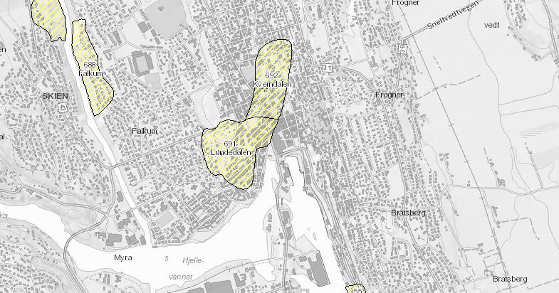 Side 3 1 Innledning På oppdrag fra Skien kommune har vi vurdert grunnforholdene innenfor en registret kvikkleiresone beskrevet som Lundedalen med ID. nr. 691.