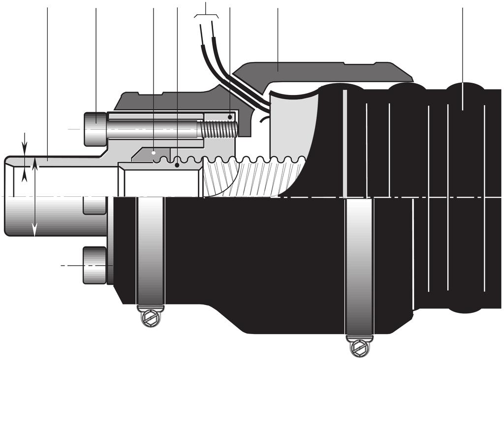 CFL 4.330 Kobling CASAFLEX-UNO, DN 20 - DN 80 (PN 16) CASAFLEX-koblingen er spesialdesignet til CASAFLEX fjernvarmerør.
