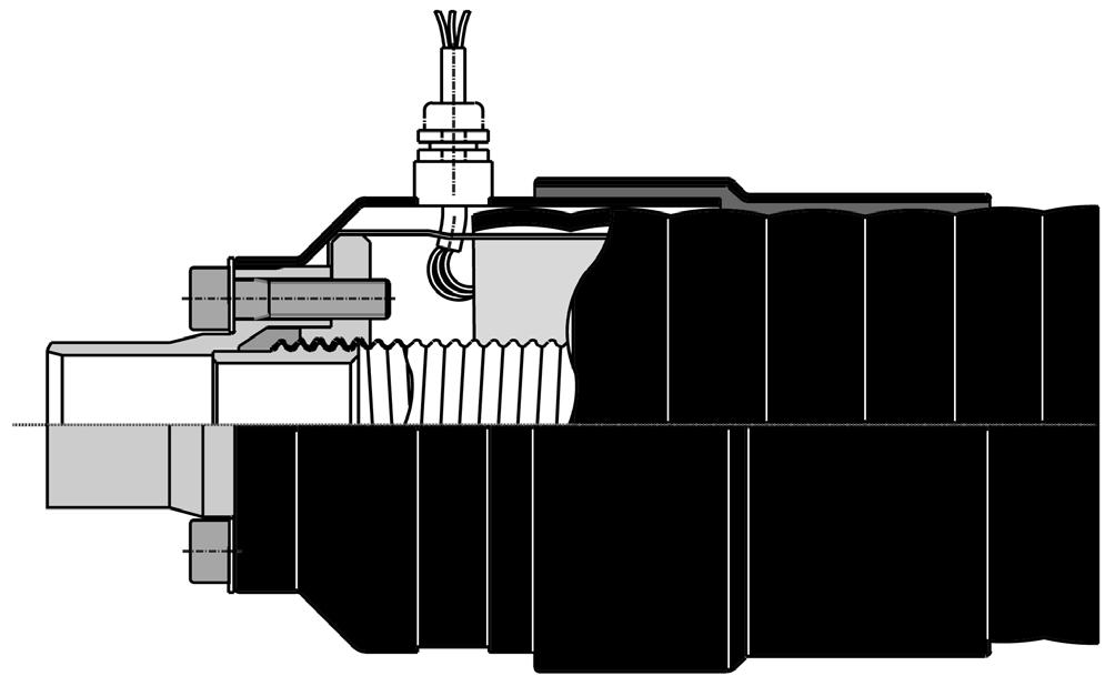 CFL 4.335 Kobling CASAFLEX UNO, DN 20 - DN 50 (PN 25) CASAFLEX-koblingen er spesialdesignet til CASAFLEX fjernvarmerør.