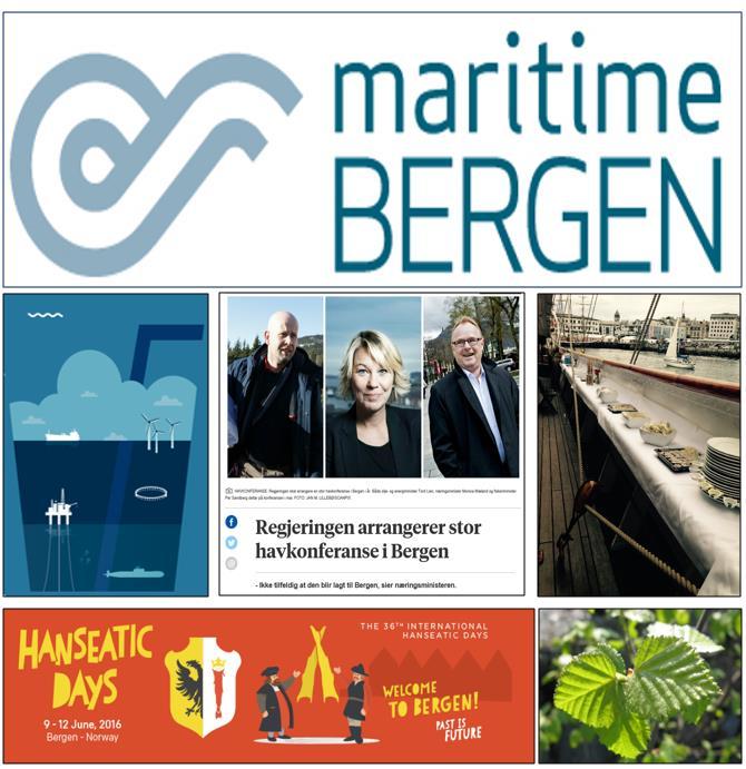 Maritimt år 2016 «Bergensregionen en maritim region i verdensklasse» Synliggjøring og omdømmebygging Rekruttering og kompetanseheving Myndighetskontakt Maritime Bergen skal være en aktiv pådriver for