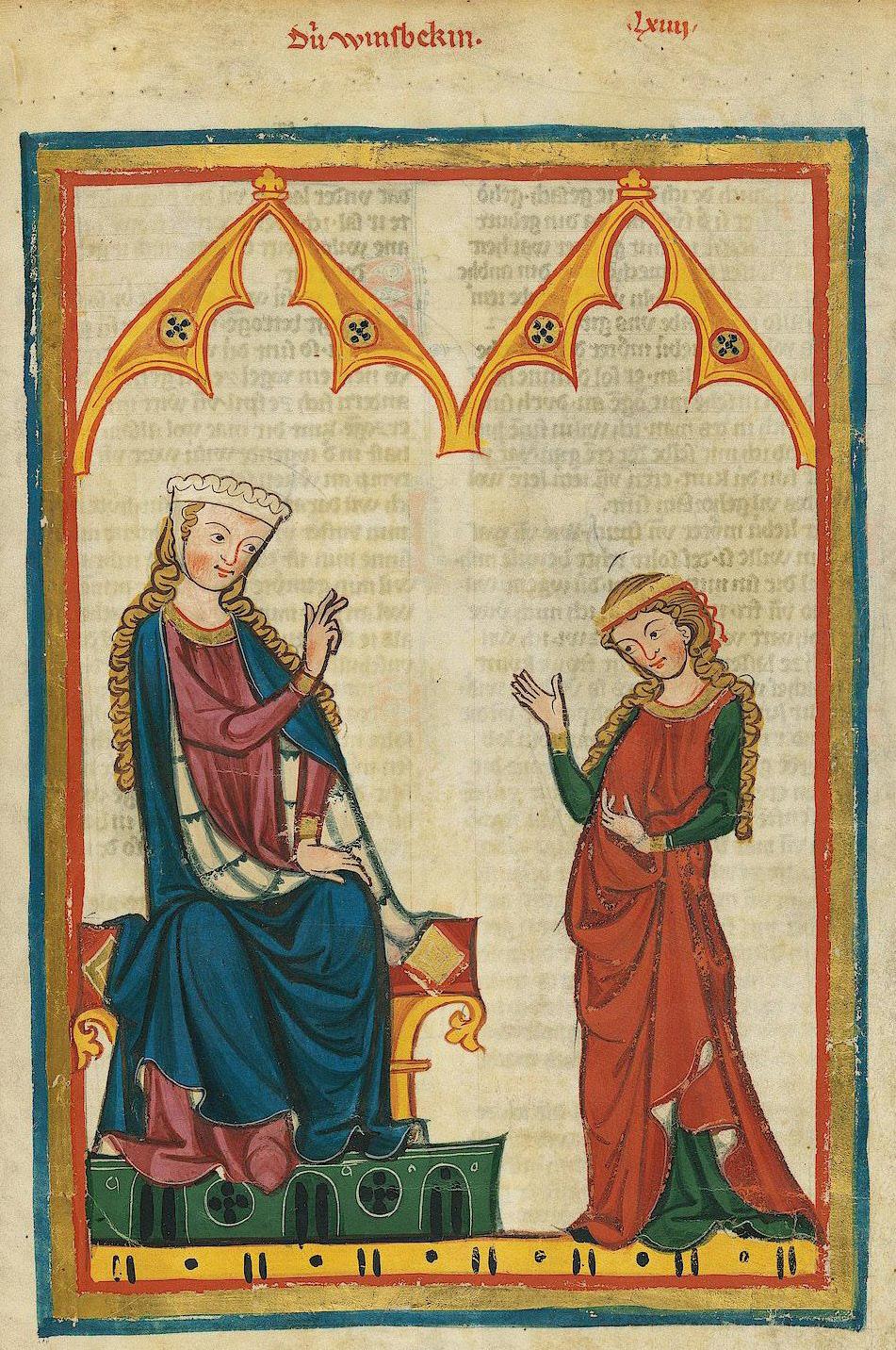 kvinnor som kulturbärare Fruen fra Winsbach fra Codex