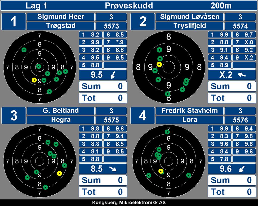 4.2 DIREKTE ANVISNING MED MANUELT VALG AV SKIVER 4.2.1 Grafiske skiver Funksjonen viser et valgt antall skiver (opptil 25stk) grafisk på skjermen.