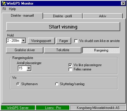 4.2.3 Rangert finaleskyting Funksjonen benyttes til finaler med enkeltvis anvisning.