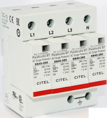 Klasse 2 i henhold til IEC60634 DS41 - enkel fas DS42 - to fas DS43 - tre fas DS44-3 + N fas DS 41 DS 42 DS 43 DS 44 Nettype DSXX - 280 TN DSXX - 400 IT Overspenningsvern DS42 Type 2 Mellomvern El nr.