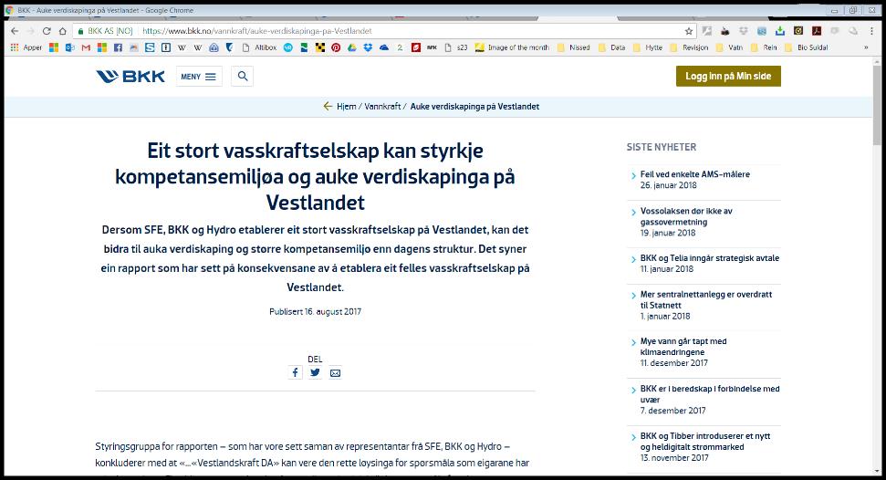 Nytt selskap Hydro tek sikte på å opprette eit nytt